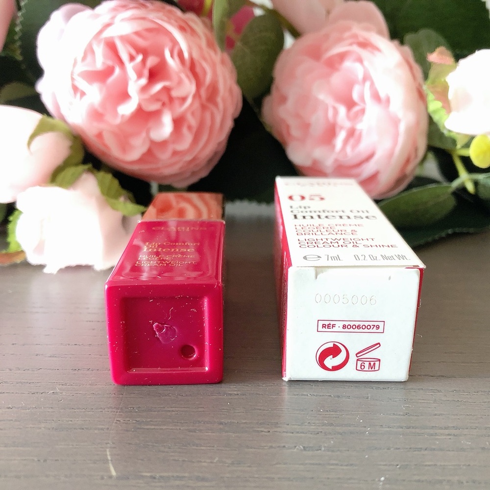 Clarins comfort lip oil intense 05 Intense Pink lip gloss lipgloss - Picture 5 of 7